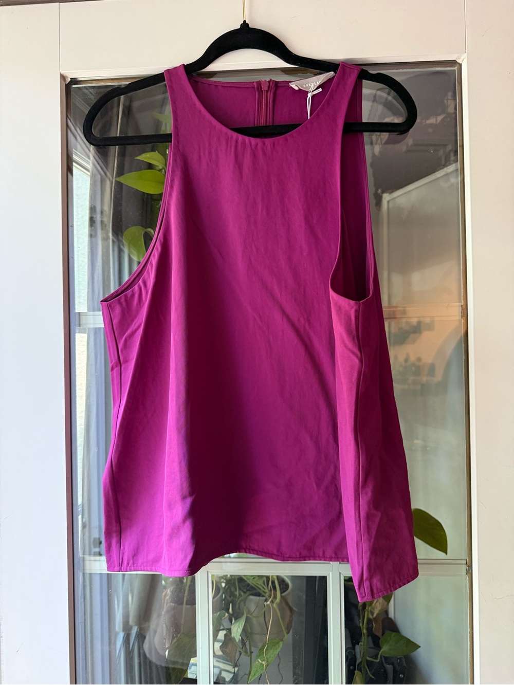 Sleeveless Magenta Tank Top